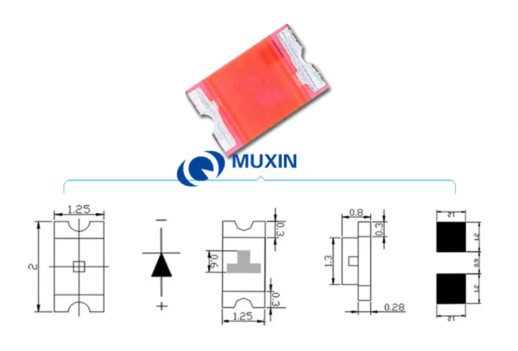 100 шт. SMD 0805 (2012) розовый светодиодный чип для поверхностного монтажа Диод 3 2 в
