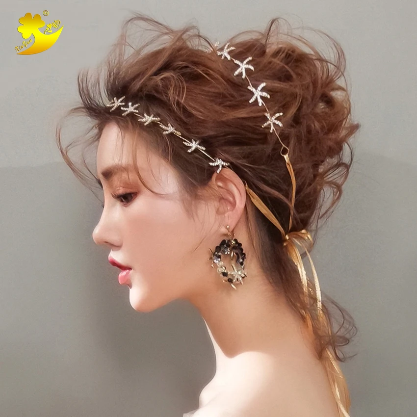 Xinyun женские повязки на голову Свадебные украшения для волос Haaraccessoires Bruid Haarband