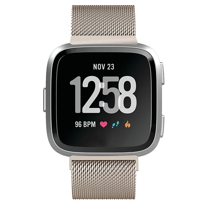 LNOP Milanese Loop band Для Fitbit Versa 2/versalite ремешок браслет из нержавеющей стали correa Band смарт-трекер аксессуары для часов