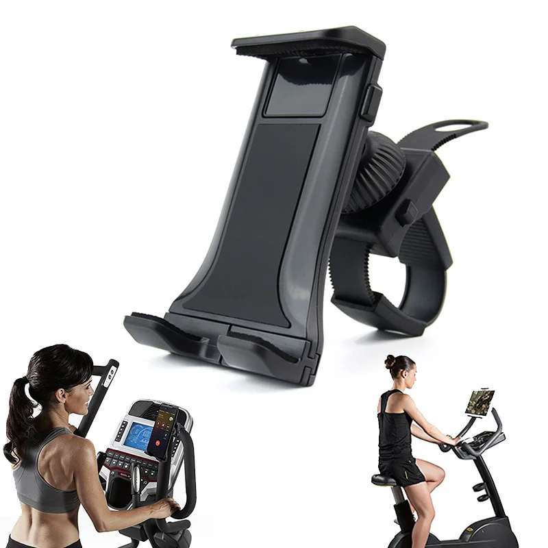 Регулируемый 360 портативный держатель для велосипеда планшета/iPhone тренажерного