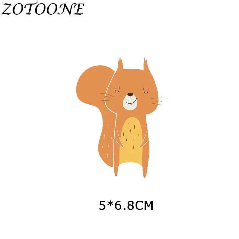 32 ZOTOONE железные Пластыри для детской одежды DIY значки-наклейки на одежду теплопередача для футболок аппликации Животные патч H - Цвет: 32