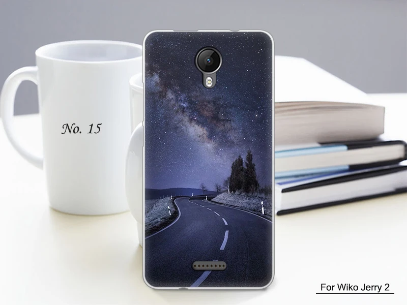 JURCHEN чехол для телефона с мультяшным принтом для Funda Wiko Jerry 2 Чехол, Мягкая силиконовая задняя крышка из ТПУ для Wiko Jerry 2 Jerry2 II чехол-накладка