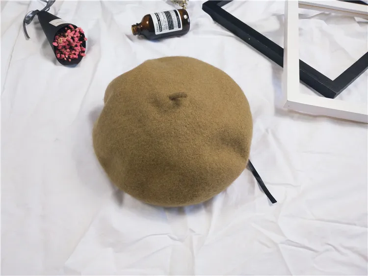 WSYORE Beret Femme новые осенние и зимние шляпы для похода в церковь женские шляпы повседневные дикие шерстяные береты Женские винтажные живописные шляпы NS1160