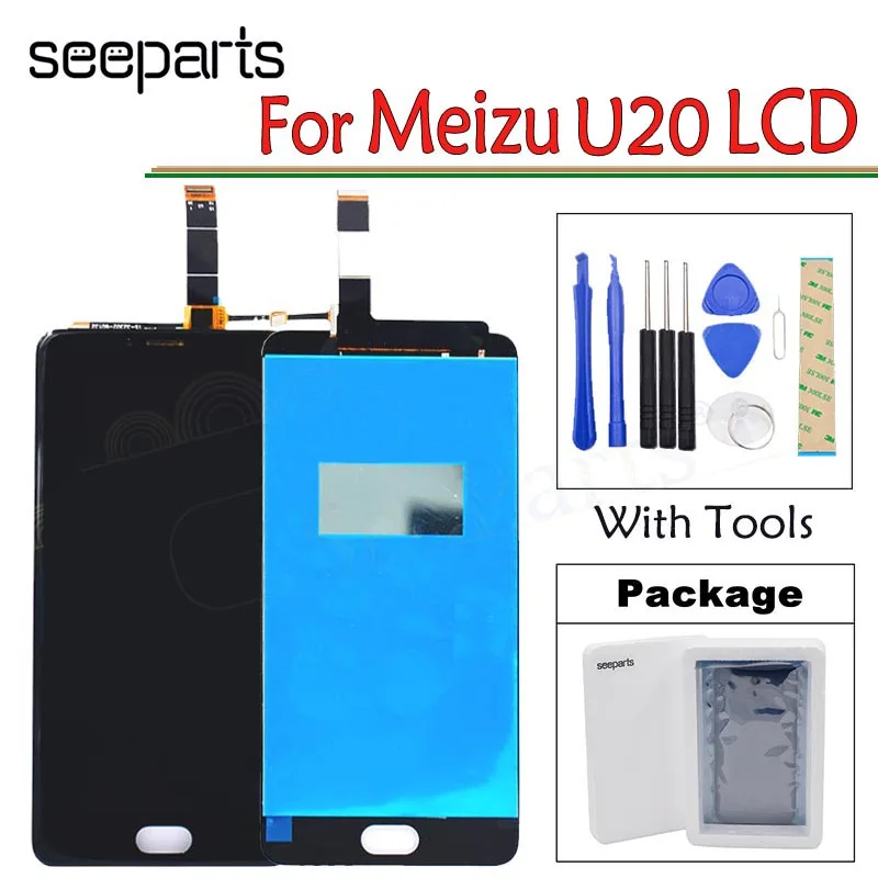 Meizu U20 ЖК дисплей сенсорный экран 100% новый дигитайзер сборка Замена мобильный