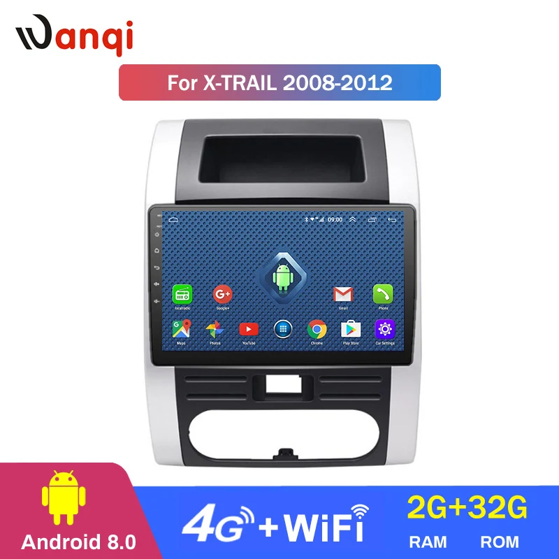 4G Lte все Netcom 10,1 дюймов Android 8,0 для Nissan X-Trail 2008-2012 автомобильный gps навигация радио, аудио и видео мультимедийная система