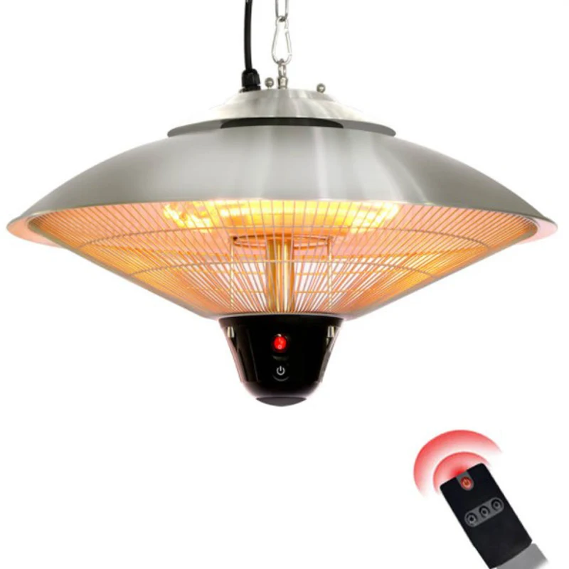 220v Коммерческий обогреватель в форме зонта, подвесной, для ресторана, кафе, отеля, офиса, электрический обогреватель из нержавеющей стали, наружный подвесной обогреватель - Цвет: 220v