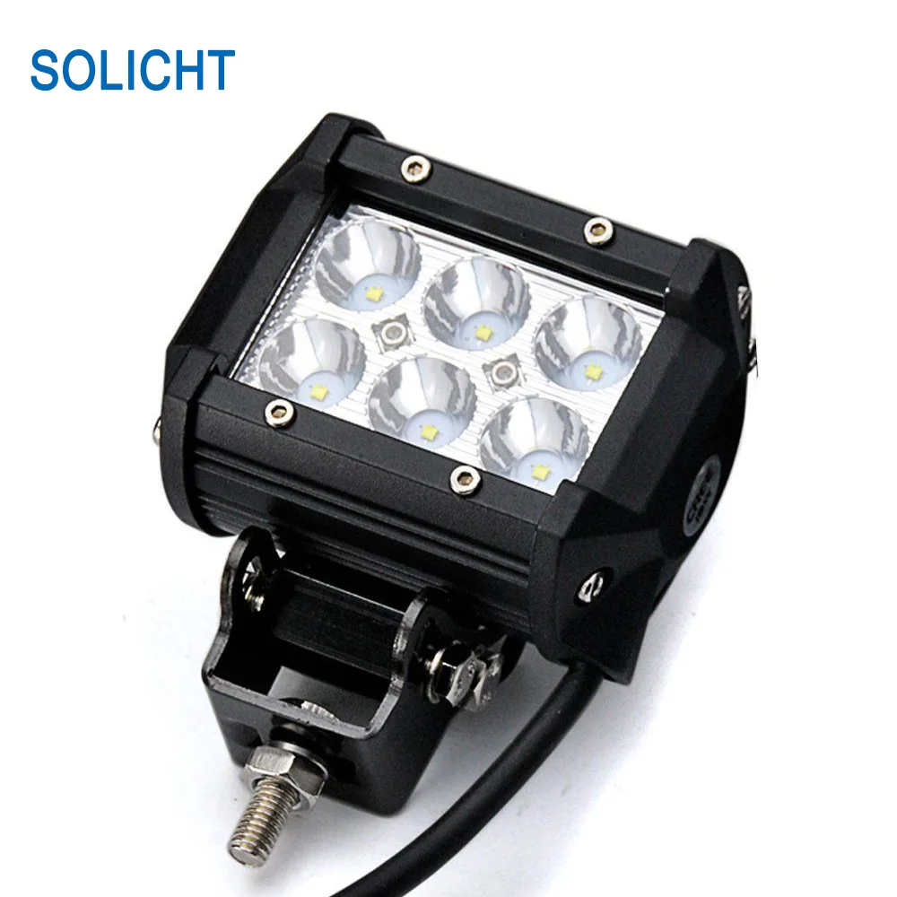 Светодиодный рабочий светильник SOLICHT 4 дюйма 18 Вт для мотоциклов тракторов лодок