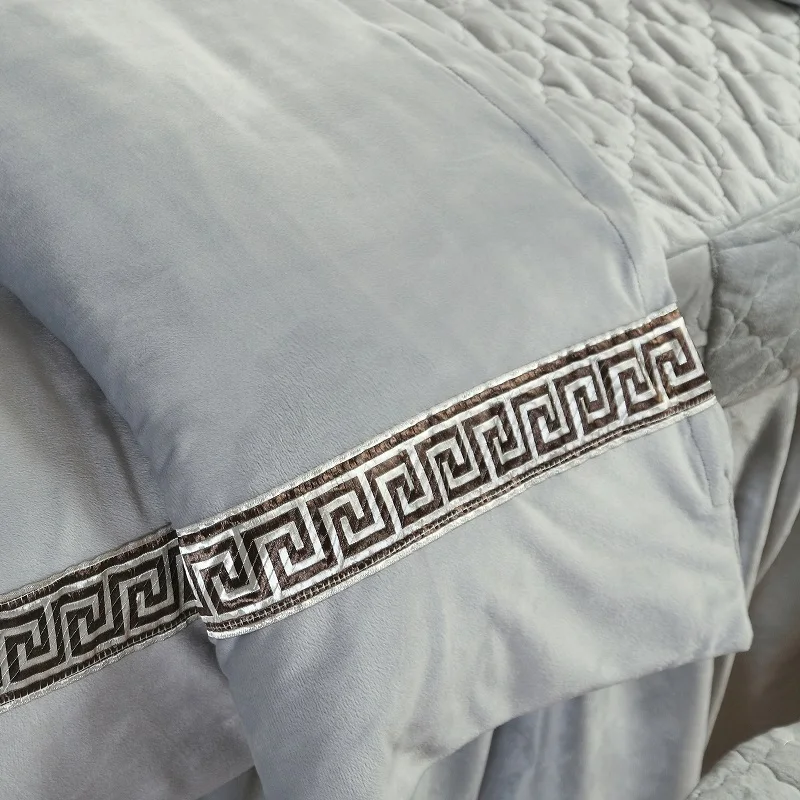 Один кусок мягкий салон красоты пододеяльник кристалл бархат сплошной цвет для