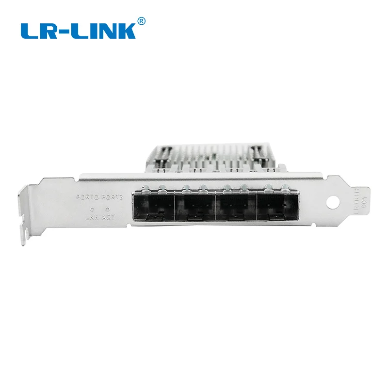 LR-LINK 9704HF-4SFP четырехпортовый PCI-E волоконно-оптический сетевой адаптер Gigabit Ethernet Intel 82580 I340F4/E1G44HF совместимый
