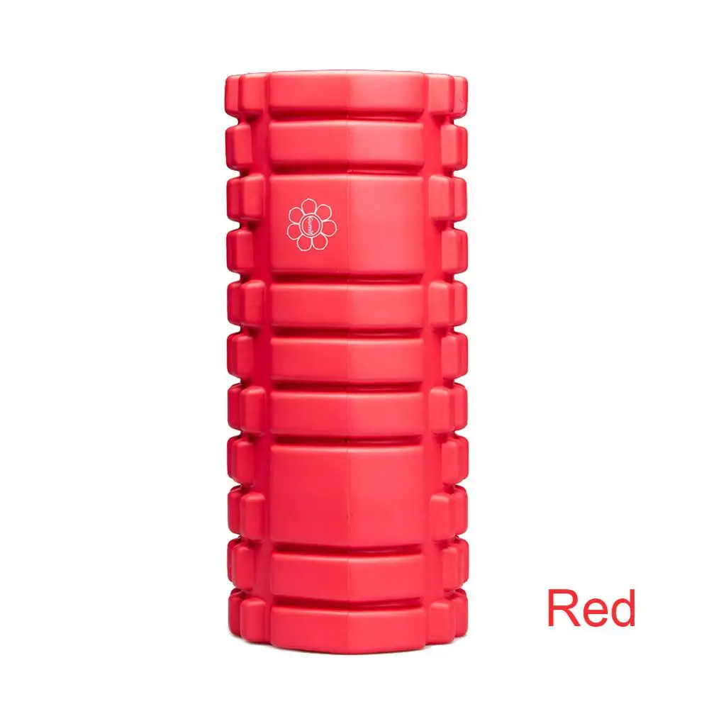 Пена для йоги, ролик для тренировок, Colume Rollor Bricks, фитнес, глубокая ткань, массаж, упражнения, Пилатес, бодибилдинг, массажер для спины 33*14 см - Цвет: Красный