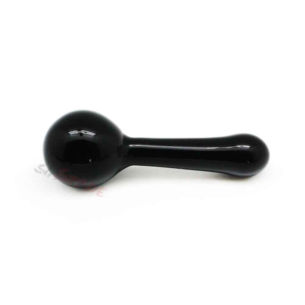 Анальная пробка smspade 130*45 мм черная стеклянная анальные шарики для массажа