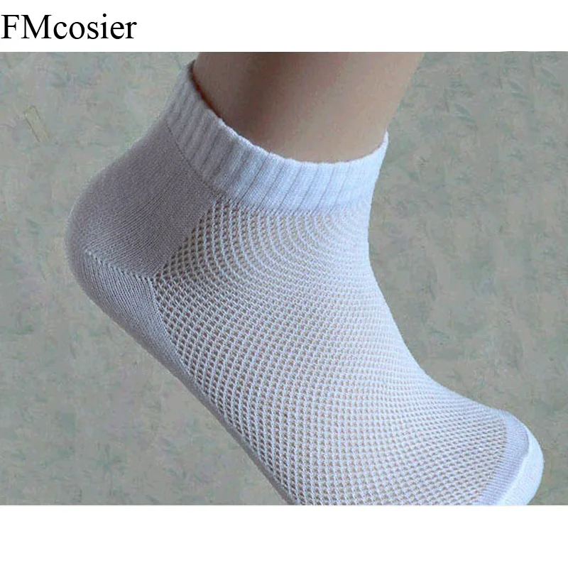 Носки мужские короткие из полиэстера дышащие сетчатые лоферы классные