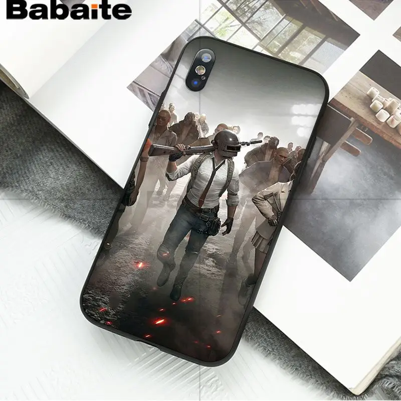Babaite PUBG Высокое качество Аксессуары для телефонов Чехол для iPhone 8 7 6 6S Plus 5 5S SE XR X XS MAX Coque Shell - Цвет: 4