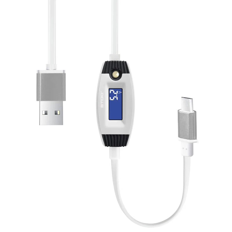Кабель STOD USB Type C светодиодный дисплей ток ПК быстрая зарядка защита данных USBC для