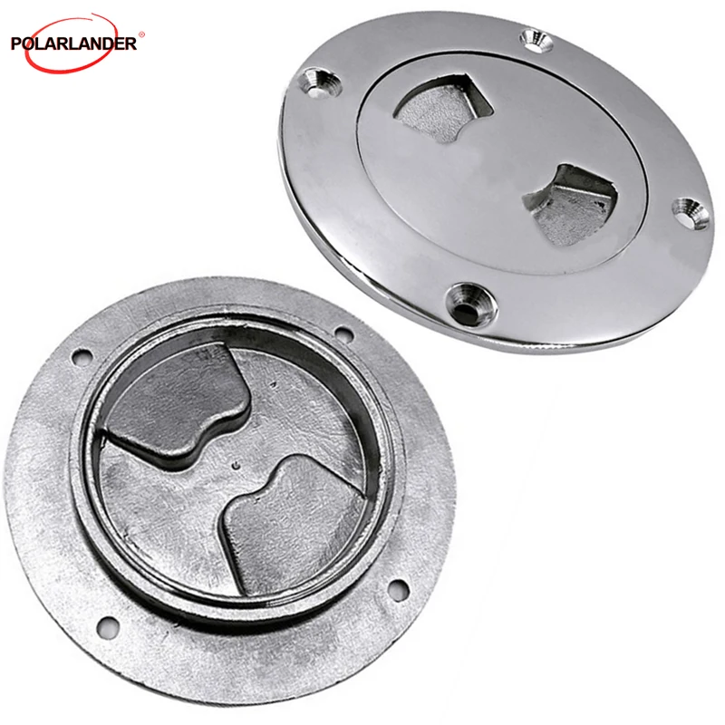 

Inspection Deck Plate Hand Tighten 316 Stainless Steel Marine Boat Access Hatch Cover Boat Marine 1 pcs 4 inch /6 inch