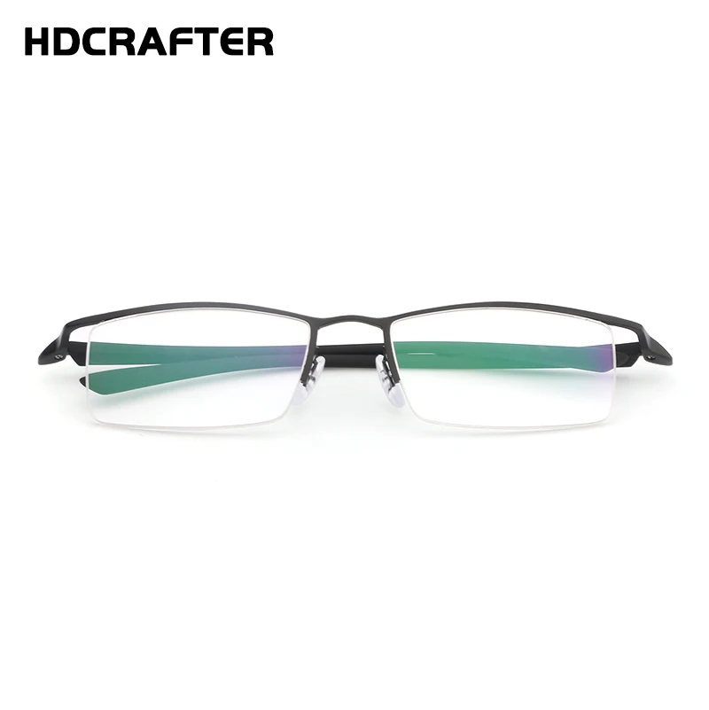 HDCRAFTER Модные оптические оправы металлические очки для мужчин стойки