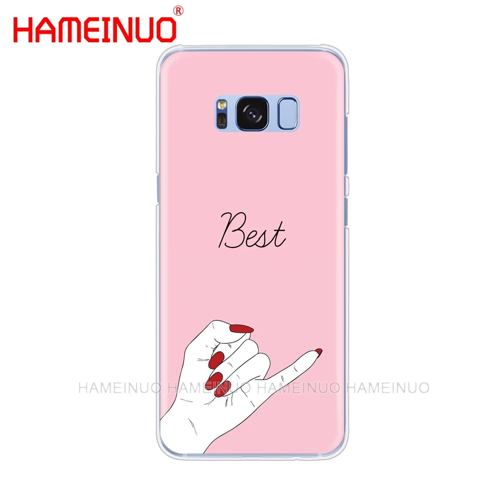 HAMEINUO чехол для сотового телефона с надписью Love on the finger Samsung Galaxy S9 S7 edge PLUS S8 S6 S5 S4 S3