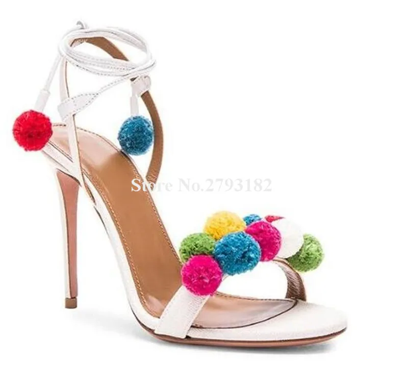 Женские босоножки на шпильке туфли с открытым носком шнуровке серебристого