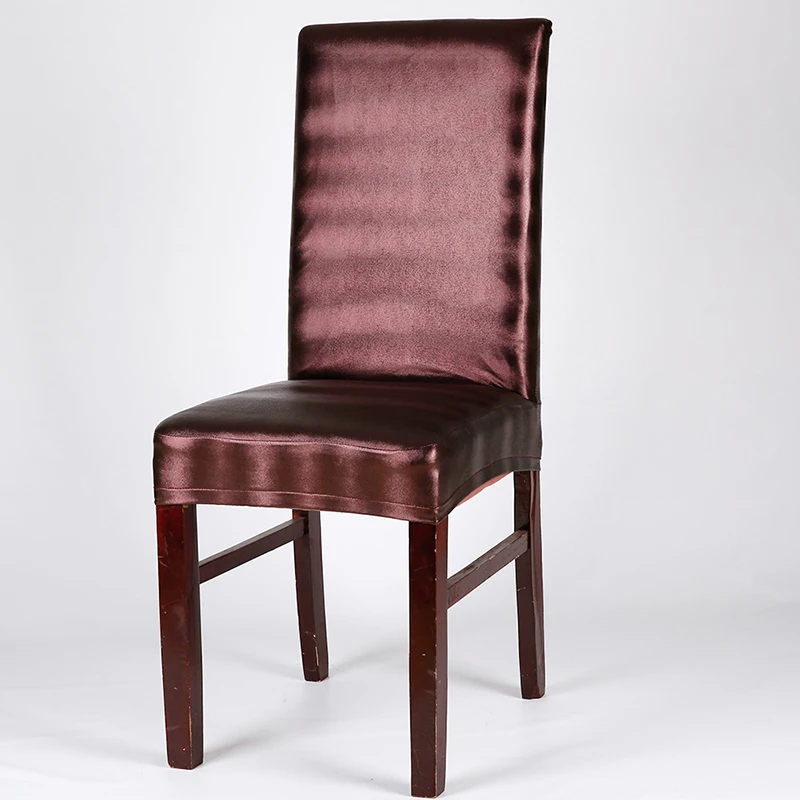 Coffee Водонепроницаемый стул для столовой из полиуретановой кожи чехол стрейч чехлы для стульев для отеля ресторана компьютерный чехол для сиденья домашний декор - Цвет: Coffee