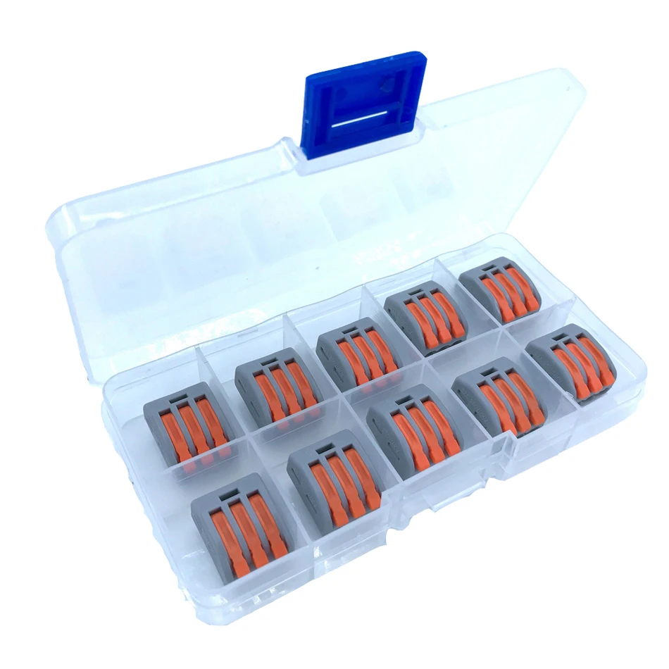 Коннектор 222 413 10 шт./кор. Универсальный Конектор Для быстрой проводки проводов