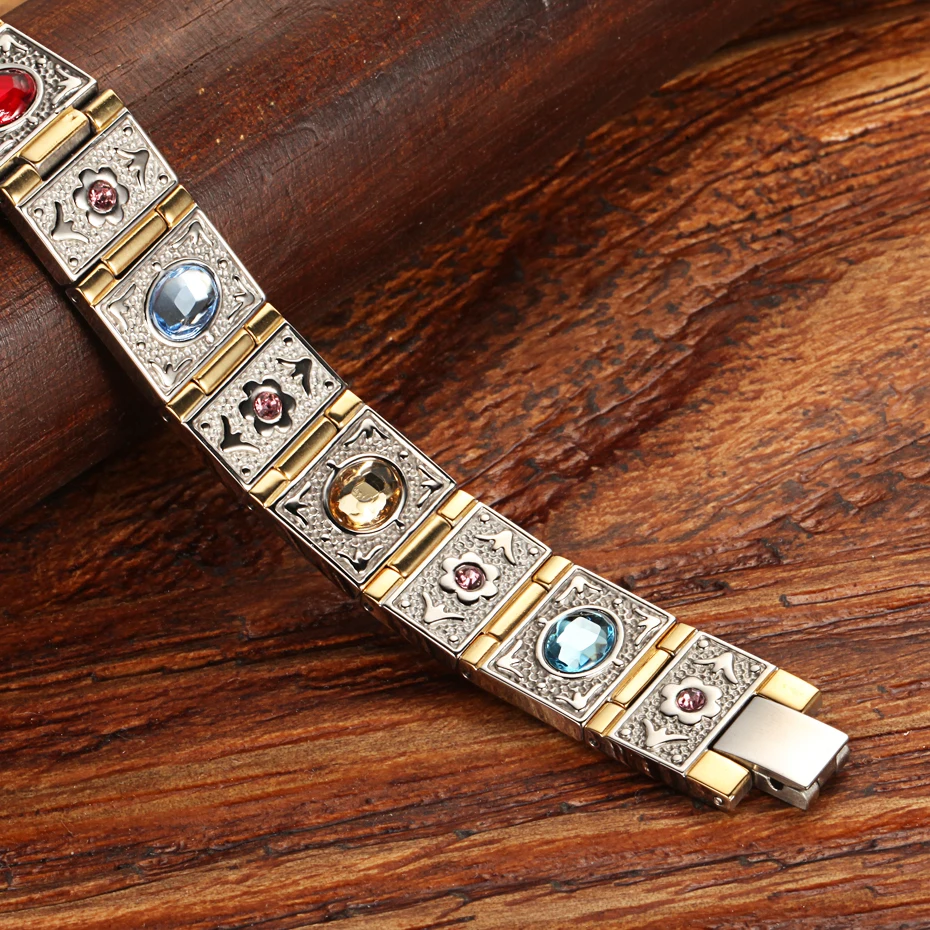 Магнитный браслет из нержавеющей стали для мужчин и женщин|germanium bracelet|men magnetic