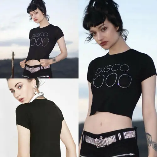 Стильная простая женская футболка с коротким рукавом и круглым вырезом