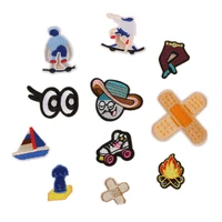 fire roller shoes sailboat statue bandage embroidery patches for clothing iron on clothes jeans appliques badge stripe sticker