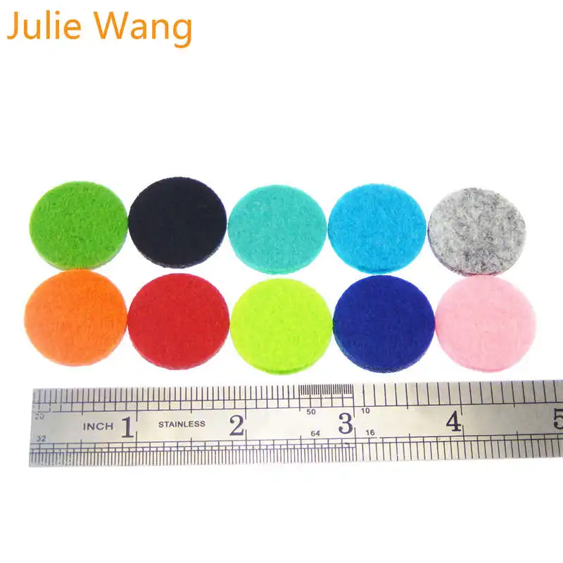 Julie Wang 20 шт. цветные круглые квадратные войлочные прокладки для эфирного масла
