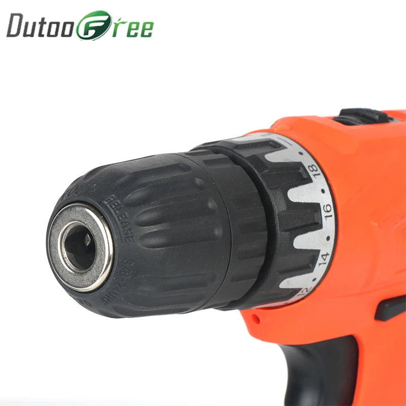 Dutoofree Бытовая перезаряжаемая ручная электрическая дрель пистолет литиевая набор