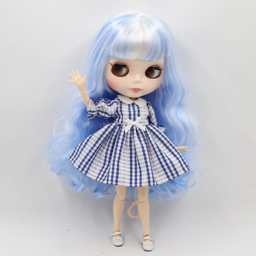 Кукла Blyth ICY DBS 1/6 bjd индивидуальное лицо с фиолетовыми смешанными синими волосами