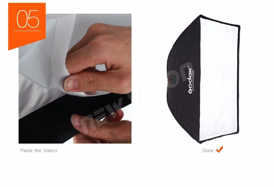 Godox портативный Зонт софтбокс 50*70 см 2"* 27" зонт-отражатель высокого качества ткань для вспышки для Speedlight