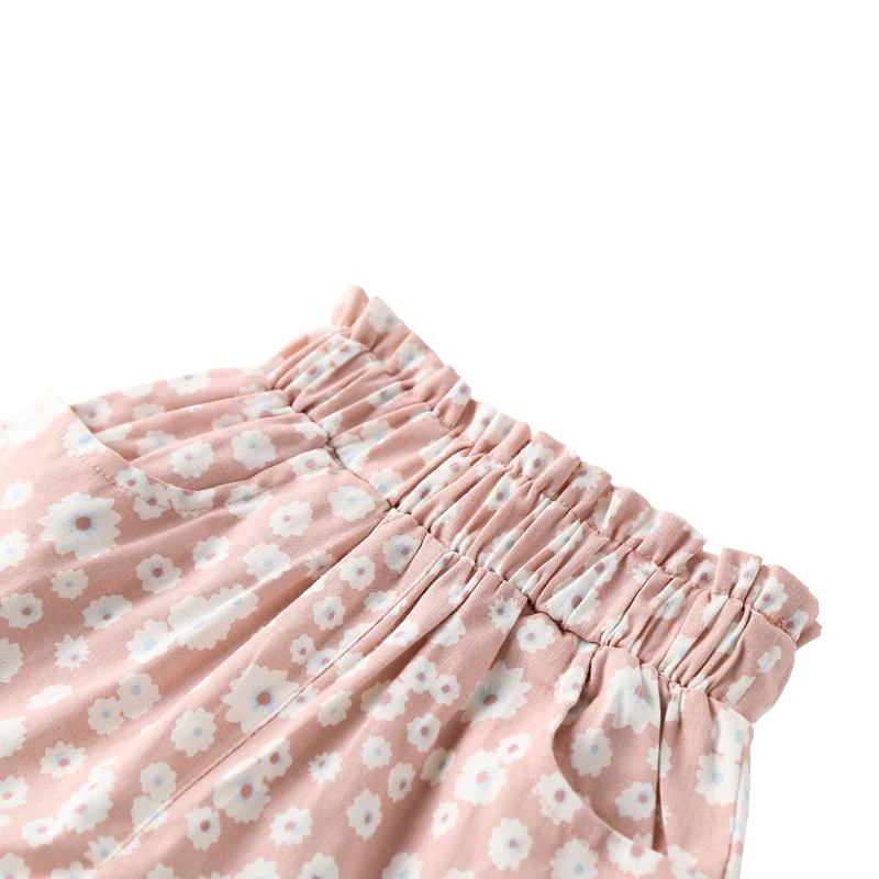 AmyaBaby 2018 летняя детская одежда Комплекты с шортами для девочек полые Блузка штаны