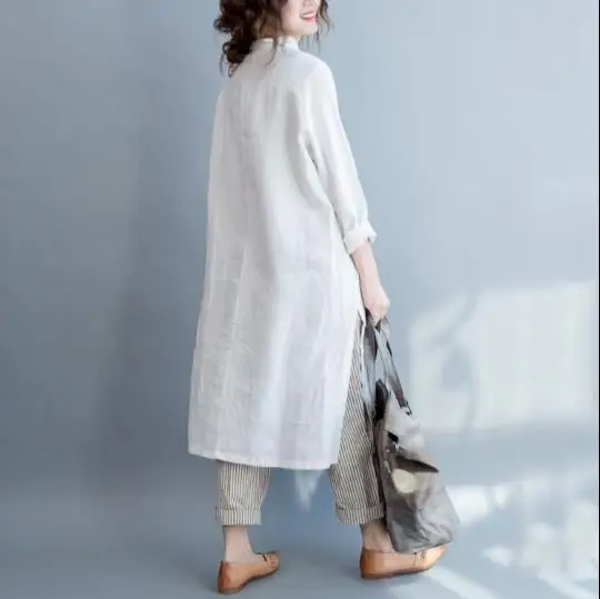 Большие размеры Женская винтажная одежда 2019 Boho осень женская с длинными рукавами