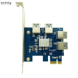 Горячая переходная карта PCIE 1-4 мультипликатор концентратор адаптер PCI Express 1x до 16x слот 4 USB 3,0 Riser для биткоина BTC шахтерское устройство