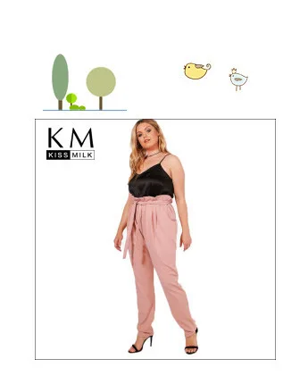 Kissmilk размера плюс Новая модная женская одежда однотонная уличная одежда базовые свободные длинные штаны с заплатками 3XL 4XL 5XL 6XL