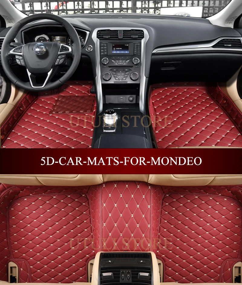 Кожаные автомобильные коврики для Ford Mondeo 4 двери/5 двери хэтчбек/седан 5D