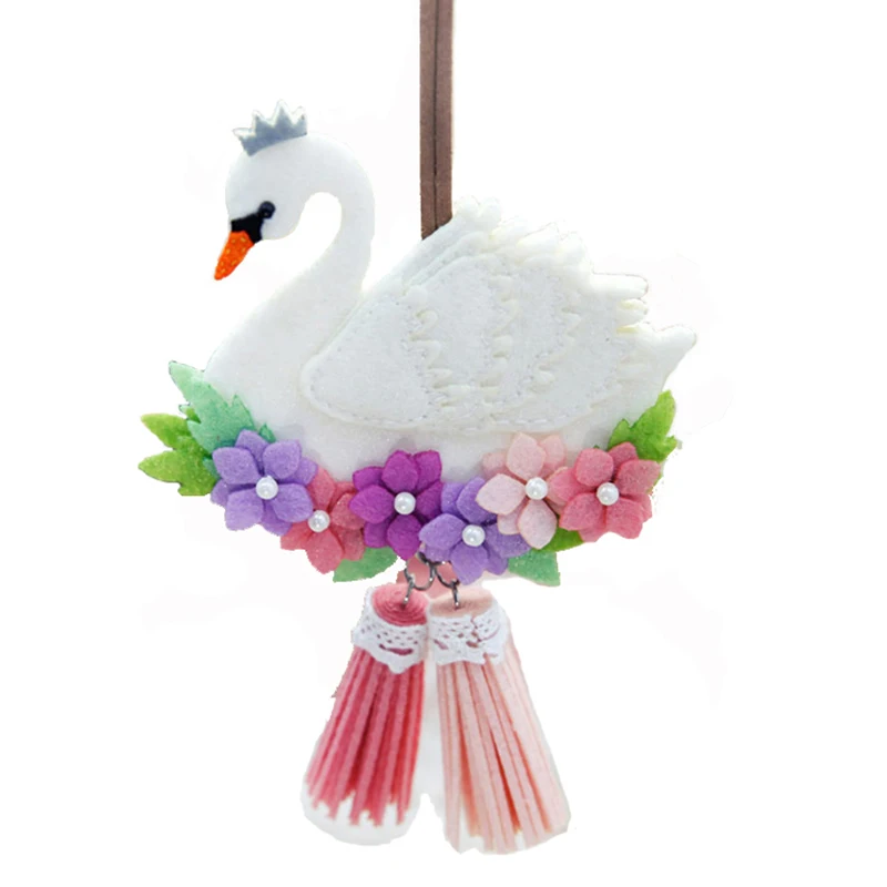 DIY Нетканые ткани принцесса лебедь кулон войлочная ткань ручной работы швейный