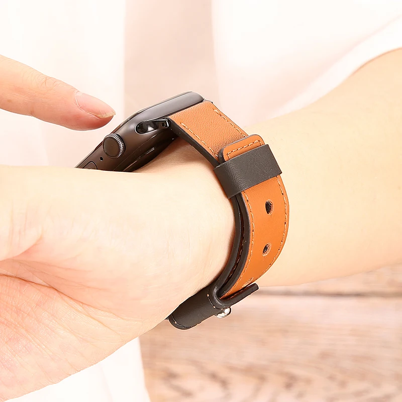 Ремешок для Apple watch band 42 мм 38 44 40 correa iwatch 4/3/2 кожаный браслет pulseira 4