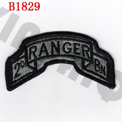 Полная вышивка патч армии США 75th RANGER 1st 2BN 3BN военный тактический боевой дух - Цвет: B1829