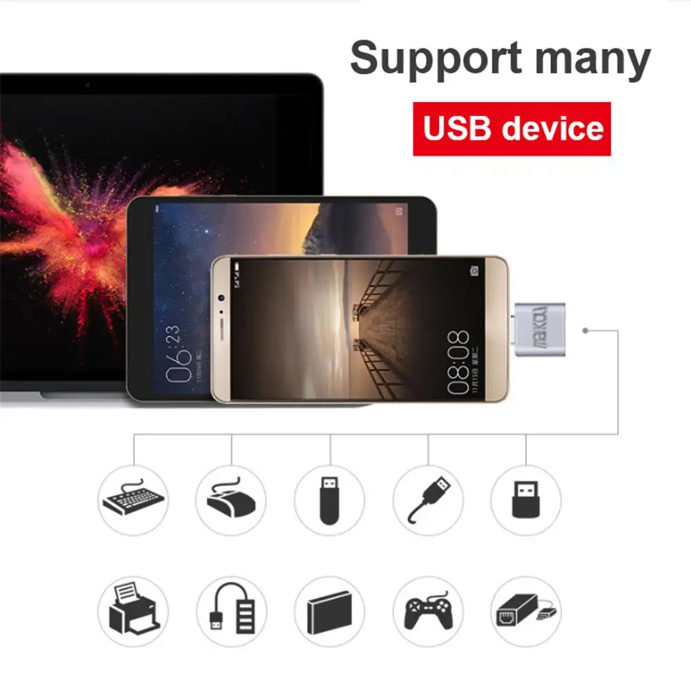 Мини металлический USB 3,0 к тип-c OTG адаптер смартфон планшет OTG USB к тип-c OTG Женский кабель конвертер для смартфонов ПК