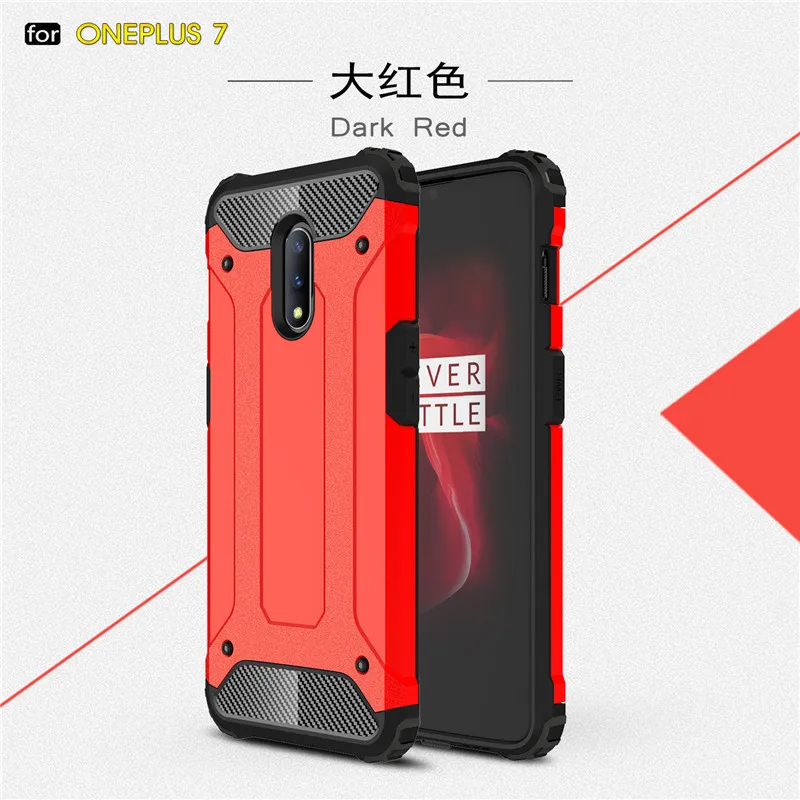 Чехол для Oneplus 7 WolfRule TPU и PC армированный Бампер защитный задний телефона чехол One