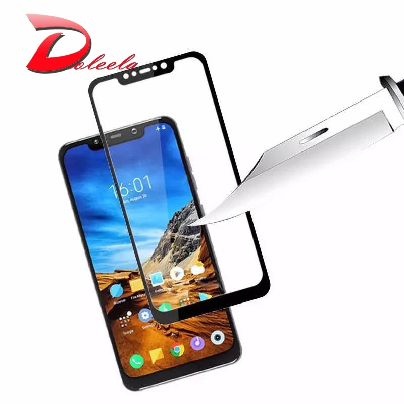 0 26 мм полный Экран закаленное Стекло пленка для Xiaomi Pocophone F1 Поко 9 H протектор