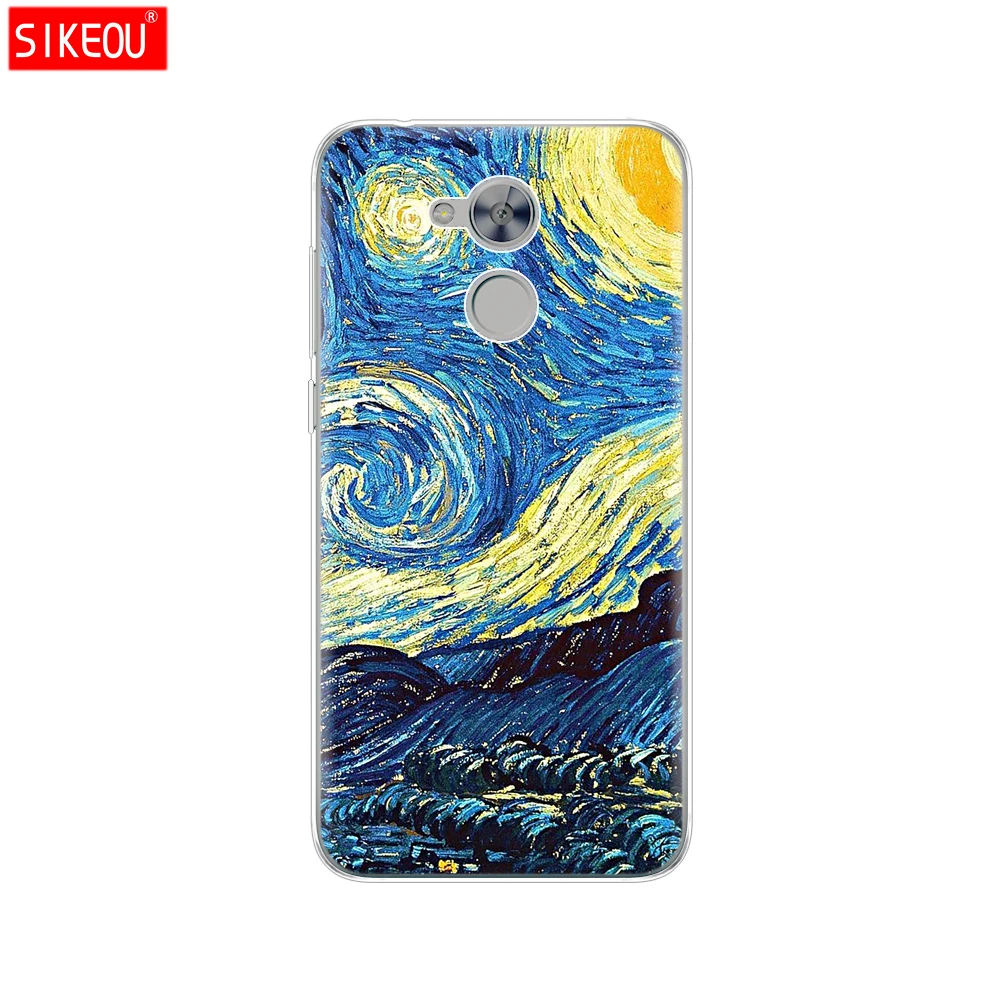 12094 Чехол для телефона huawei honor 6A, Мягкий ТПУ силиконовый чехол на заднюю панель, 360, полностью защитный чехол с принтом кота цветка - Цвет: 12094