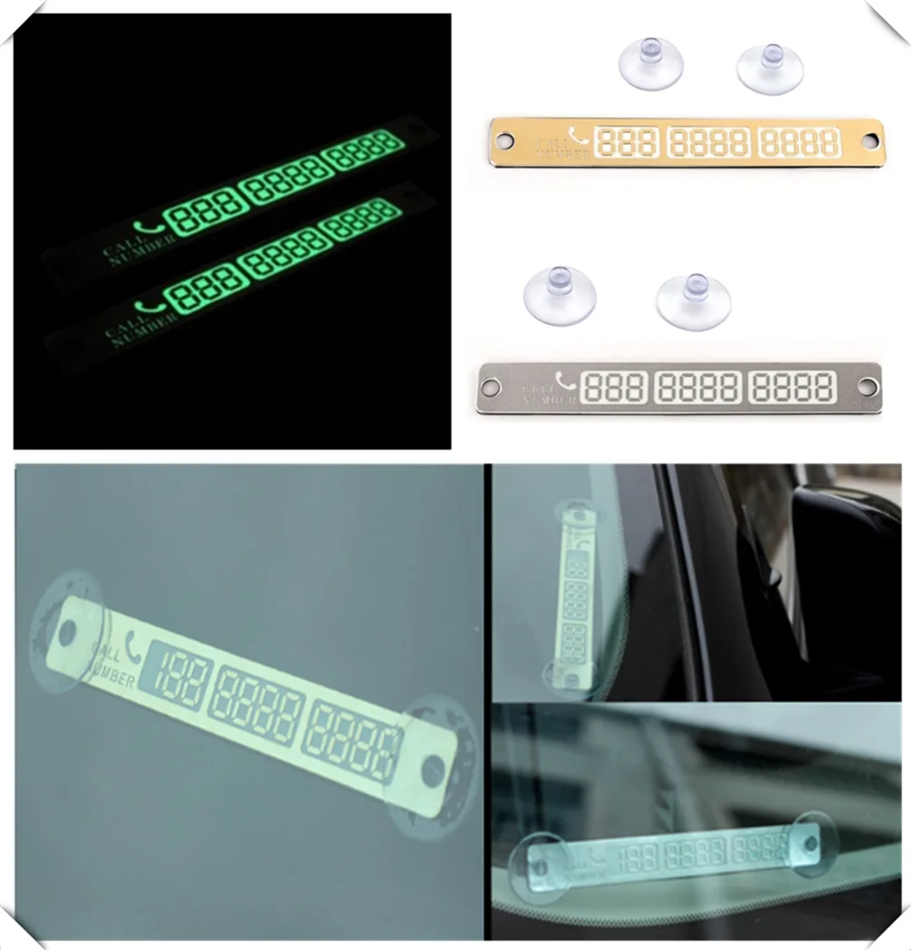 Светильник временная парковочная табличка светящийся ночной номер телефона для