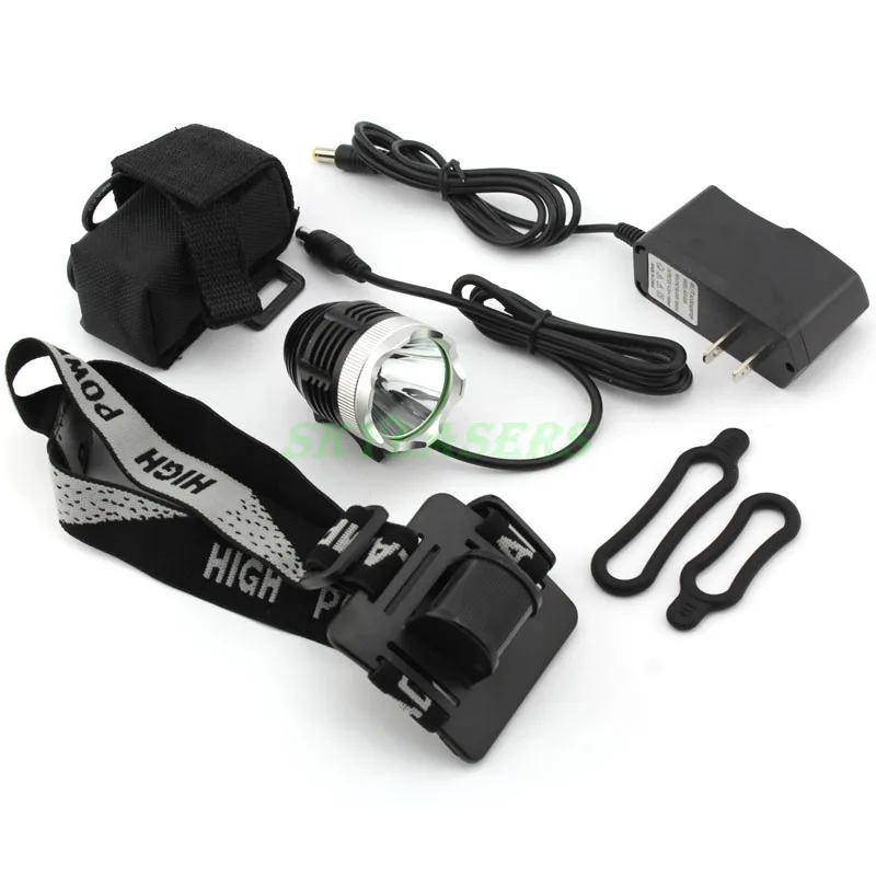 Велосипед светильник XM-L T6 1800 Люмен светодиодный головной Перезаряжаемые лампа