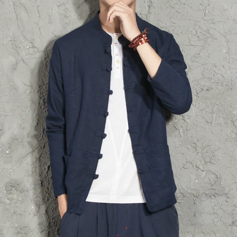 Традиционная китайская одежда для мужчин Китайская традиционная Мужская