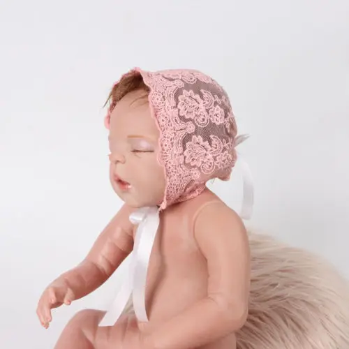 Новинка 2018 модная кружевная шапка с цветочным рисунком для новорожденных