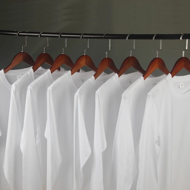 Повседневная футболка унисекс из 100% хлопка осенняя Базовая с длинным рукавом для