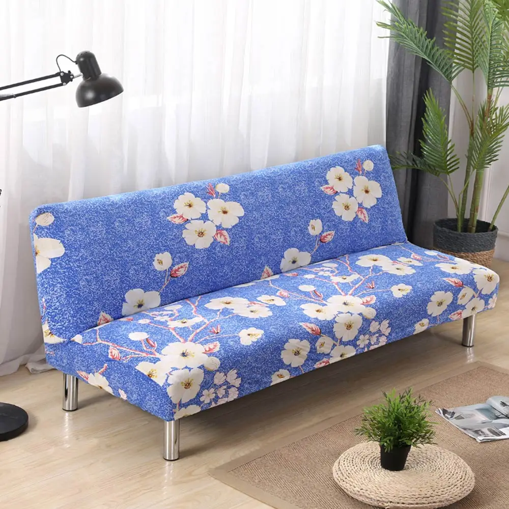 P& M печати стрейч Кровать Диван Чехлы без подлокотника Slipcovers эластичный диван крышка