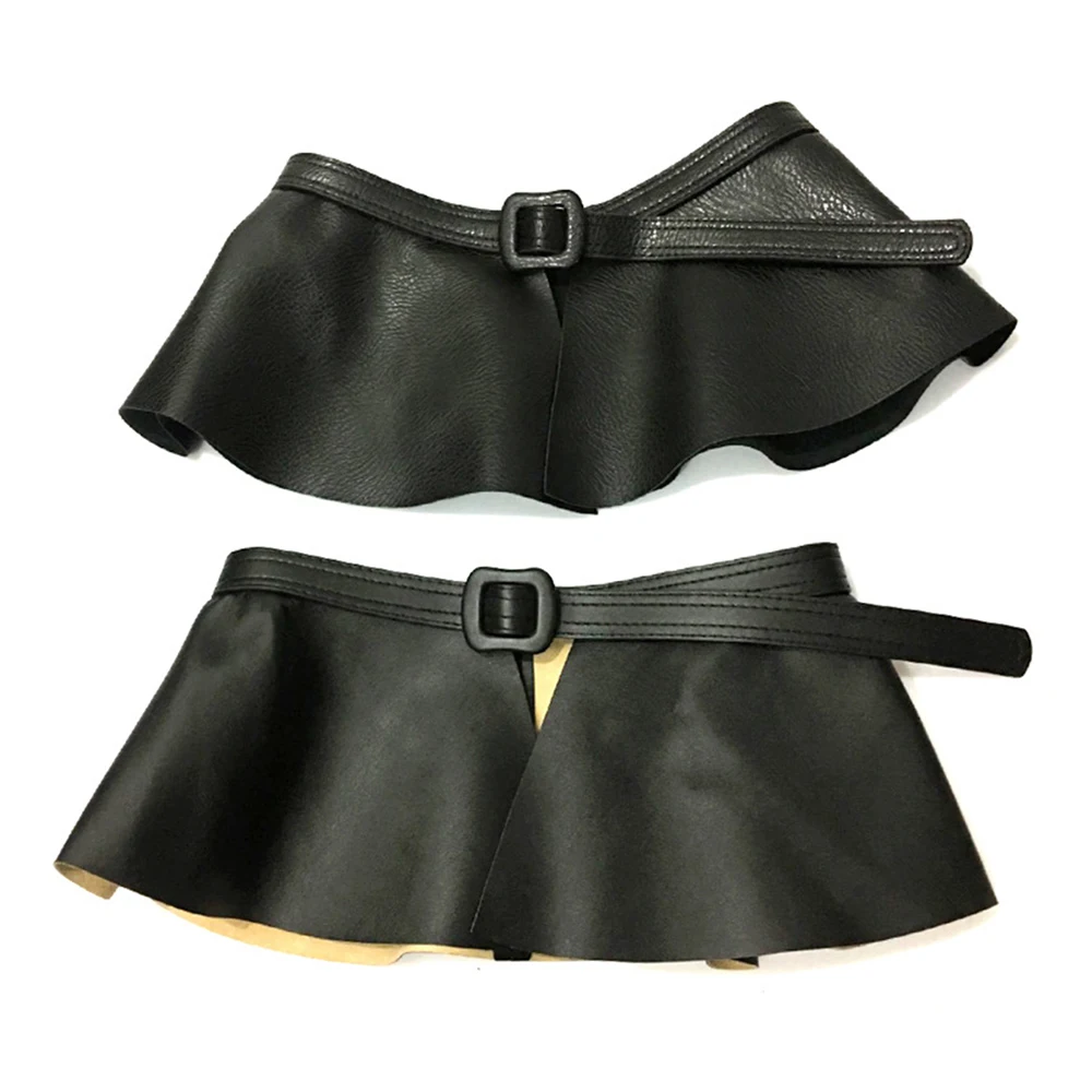 Женский широкий корсет из искусственной кожи декорированные ремни металла с